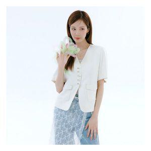 더엣지 린넨 혼방 반팔 자켓 WYJK3G04 648835