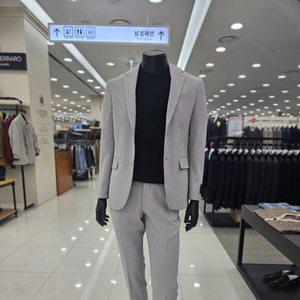 [지이크]라이트그레이 투톤 린넨라이크 셋업 수트세트 FIE4533S