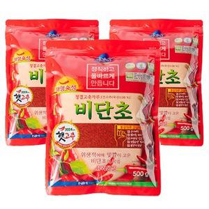 영월농협 비단초 햇 고춧가루 500g x 3개
