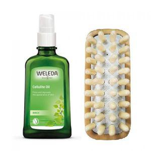 벨레다 버치 셀룰라이트 오일 100ml + 마사지브러시 괄사