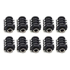 10PCS 6PIN 6 35mm 마이크 암 스테레오 오디오 소켓 잭 커넥터