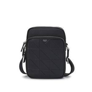[롯데백화점]닥스 액세서리 [GRID MAXI]블랙 엠보배색 가죽 크로스백 DBBA2F277BK