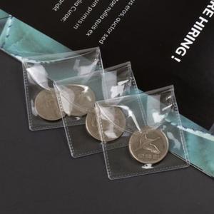 (10개묶음) 돈수집 비닐 홀더 바인더 화폐 용품 보관 은화 봉투 동전 수납 PVC 바이닐