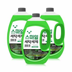 스마일 액체 세탁세제 유칼립투스 2.5L 3개