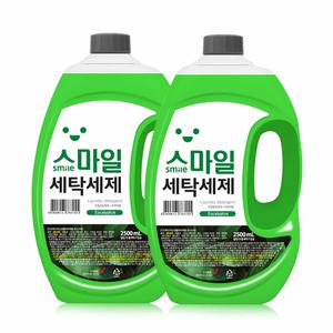 스마일 액체 세탁세제 유칼립투스 2.5L 2개