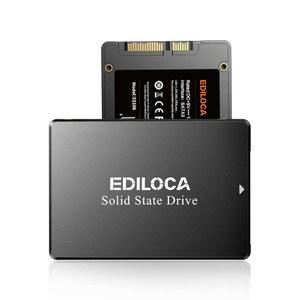 Ediloca ES106 500GB SSD SATA III 2.5인치 3D TLC NAND 플래시 내장 하드 드라이브, 최대 550MB /s 읽기, 업그레이드 PC 또는 노트북 메모리 및 스토리지(블랙)