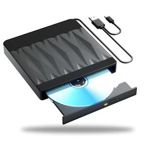 Taopjwr 외장 블루레이 드라이브, 버너 USB 3.0 및 Type-C 호환 읽기 BD DVD CD 리더 리라이터 디스크 복제기 Latptop PC Windows XP /7 /8 /10, Linux Mac OS용으로 호환됨