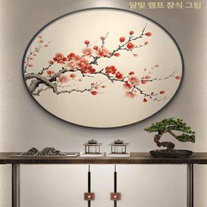 일식집 액자 장식 레스토랑 초밥 오마카세 동양화 매화