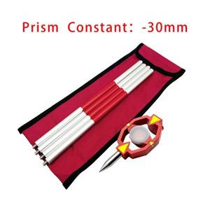 GMP 111 프리즘 라이카 토탈 스테이션용 미니 알루미늄 합금 측량, 4 극, 0mm + 17.5mm-30mm 일정