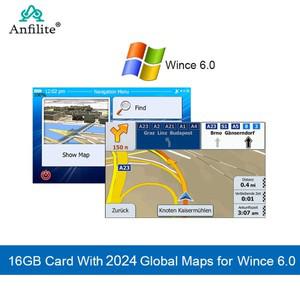 GPS 맵 마이크로 SD 카드, 윈도우 ce 6.0 용 16GB, 내비게이션, 유럽, 러시아, 스페인, 프랑스, 미국용  지