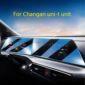 Changan uni-t 2022 LCD 자동차 라디오 gps 네비게이션 및 대시 보드 안티 스크래치 용 강화 유리 화면 보