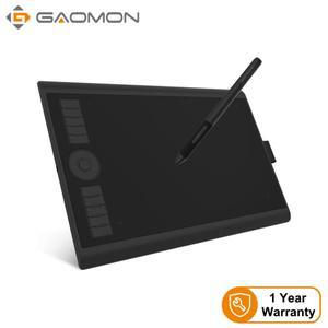 GAOMON M10K PRO 10 x 6.25인치 드로잉용 아트 디지털 그래픽 태블릿은 10개의 단축키로 기울기 및 방사형