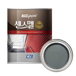 KCC 센스멜 골드 에나멜 페인트 진회색 4L 철재 목재