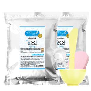 메디플라워 대용량 모델링팩 쿨 1kg x 2개 팩도구 4종세트 포함