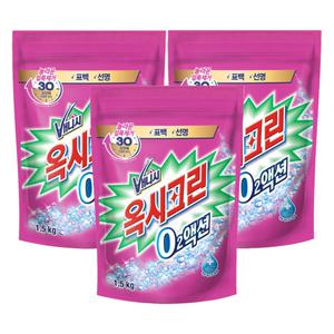 옥시크린 오투액션 가루형 1.5kg 표백제 3개