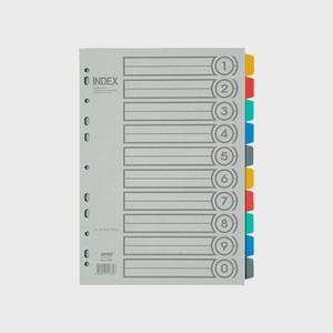 PVC 인덱스 간지 10분류 I610