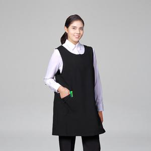옆단추 원피스앞치마 식당 주방 미용실 요양보호사 앞치마(2color)