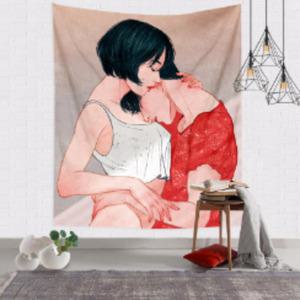 패브릭 포스터 그림 벽 소품 가림천 감성 대형 카페