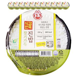 오뚜기 오뚜기밥 식감만족 찰기가득 진밥 210g 12개