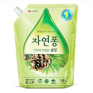 [퍼니메이커]자연퐁 솔잎 리필 1.12kg 주방세제 설거지 쌀뜨물설거지 퐁퐁.비린내