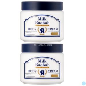 밀크바오밥 촉촉한 바디크림 패밀리 무향 500ml 2개
