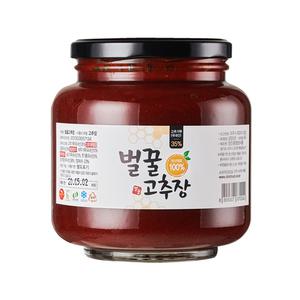 파주 DMZ 재배 벌꿀 고추장 100% 국내산 재료 벌꿀고추장 (유리병) 500g 2병