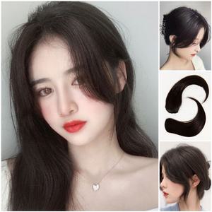사이드뱅 풍성한 옆머리 붙임머리 부분가발 앞머리 인조 여신 가발