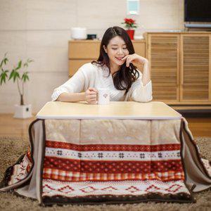 [지이라이프]접이식 난방 테이블  코타츠 KOR-75(F) + 전용이불
