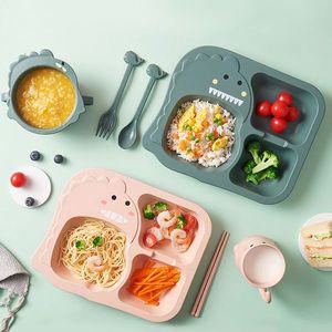 [기타]유아 YEHWUBOQ 식기 세트 어린이 아기 밥그릇 유치원 식판