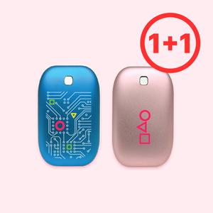 ZTS 손난로 메탈 보조배터리 5,000mAh 양면히팅 미니 충전식 핫팩 굿즈 2개