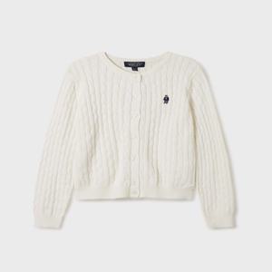 [후아유]WHCKF2101F IVORY 스티브 케이블 가디건
