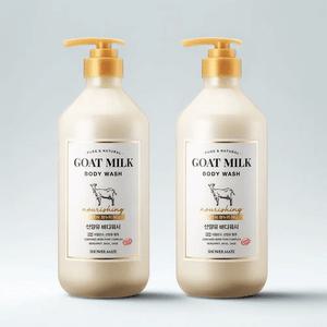 샤워메이트 산양유 바디워시 마누카허니 800ml 2개 고보습 촉촉한 산뜻한보습