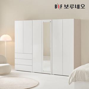 [착불]보루네오 비컴 2400 Z세트 장롱 장농 이불장 안방 작은방 원룸 8자