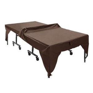탁구 커버, 테이블 커버 210D 실버 코팅 옥스포드 천 원단 방수 자외선 차단 먼지 280 x 153 73cm / 110.2 60.2 28.7인치(커피 색상)