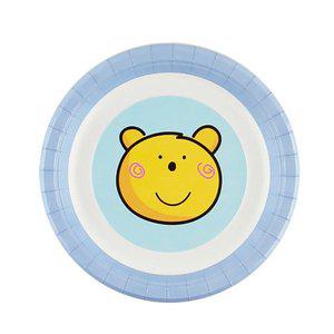 [파티쇼]곰팅이 접시 6개입 파티접시 백일 생일파티 돌잔치용품