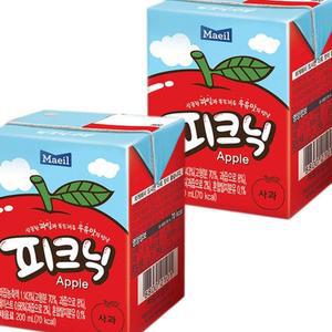 매일 피크닉 사과 200mlX24팩 피크닉 청포도 사과 과수원 주스