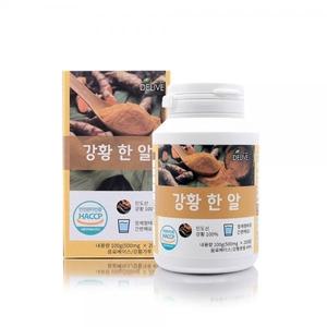 한 정제형(500mgx200알) 커큐민 Delive 알 인도산 강황