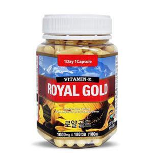 [통라이프] 로얄골드 비타민E (1,000mg x 180캡슐/6개월분) 로얄제리부원료 활성산소 활력있는생활 중장년층영양제 뉴질랜드직수입