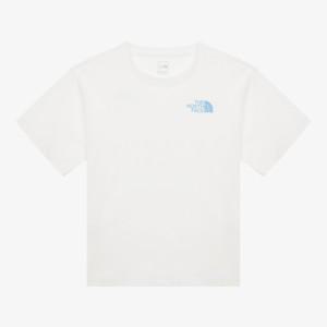 노스페이스 키즈 고-투 반팔 라운드티_OFF WHITE NT7UR02S