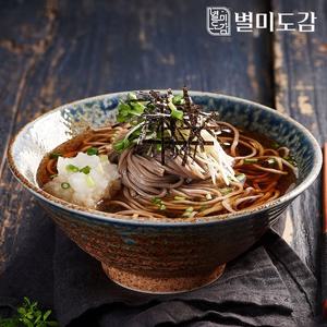 [별미도감] 메밀소바 5인분세트 (면1kg+메밀소스5개)