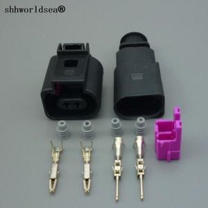Shhworldsea 1pcs 2Pin 1.5mm 1J 0973802   1J 0973702   자동 온도 센서 플러그 수축 밸브 플러그 방수