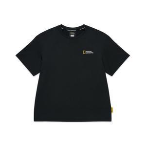 내셔널지오그래픽 키즈 에어로쿨 스몰로고 반팔티 CARBONBLACK K255UTS040