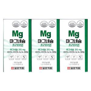 일양약품 마그네슘 프리미엄 1000mg x 60정 3개 / 써클