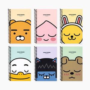Q 카카오프렌즈 원링 좌철 수첩 네오