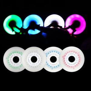 자석형코어 플래시 인라인 스케이트 타이어 슬라롬 프리 슬라이 PURPLE 72MM