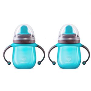 유미 아기 유아컵 이지그립 스파우트컵 220ml 블루 X2