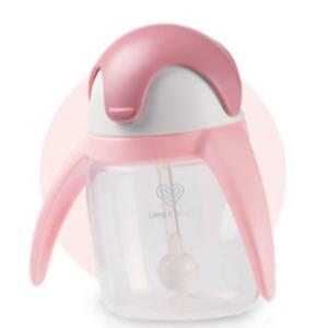 유미 아기 베이비 펭귄 빨대컵 유아컵 240ml 핑크