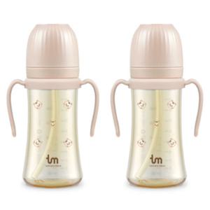토비앤몰리 유아 물컵 빨대컵 돗람이 핑크 280ml X2개