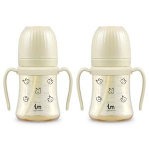 토비앤몰리 유아 물컵 빨대컵 돗바니 바닐라 180ml X2