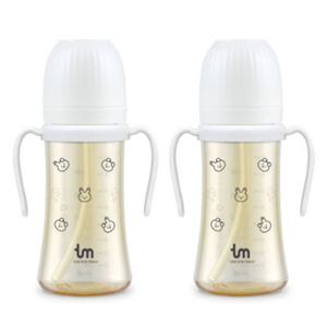 토비앤몰리 유아 물컵 빨대컵 돗바니 화이트 280ml X2